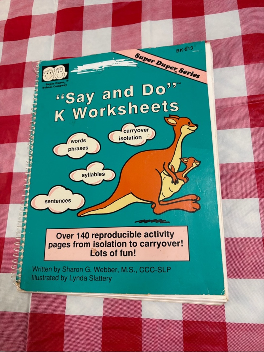 Super Duper School Company “.           “Say and Do K Worksheets”